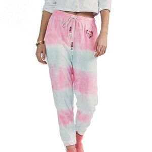 LoveShackFancy Santinella Pant Cherry Fizz cotton Candy Terry sweatpants sm/md